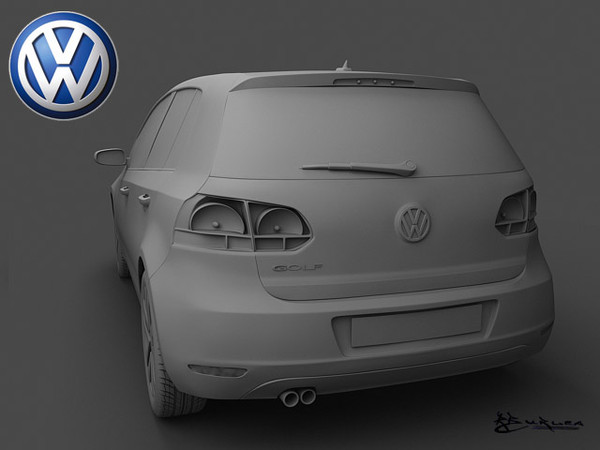 3ds max golf vi 5door 2009 - GolfVI-5Doors 2009 by rburlea